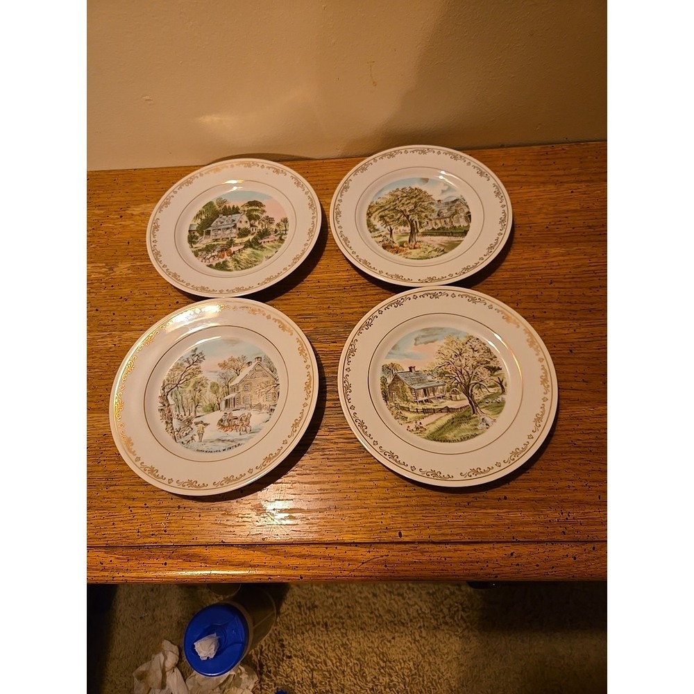 Currier‎ & Ives "The Four Seasons" collector plates